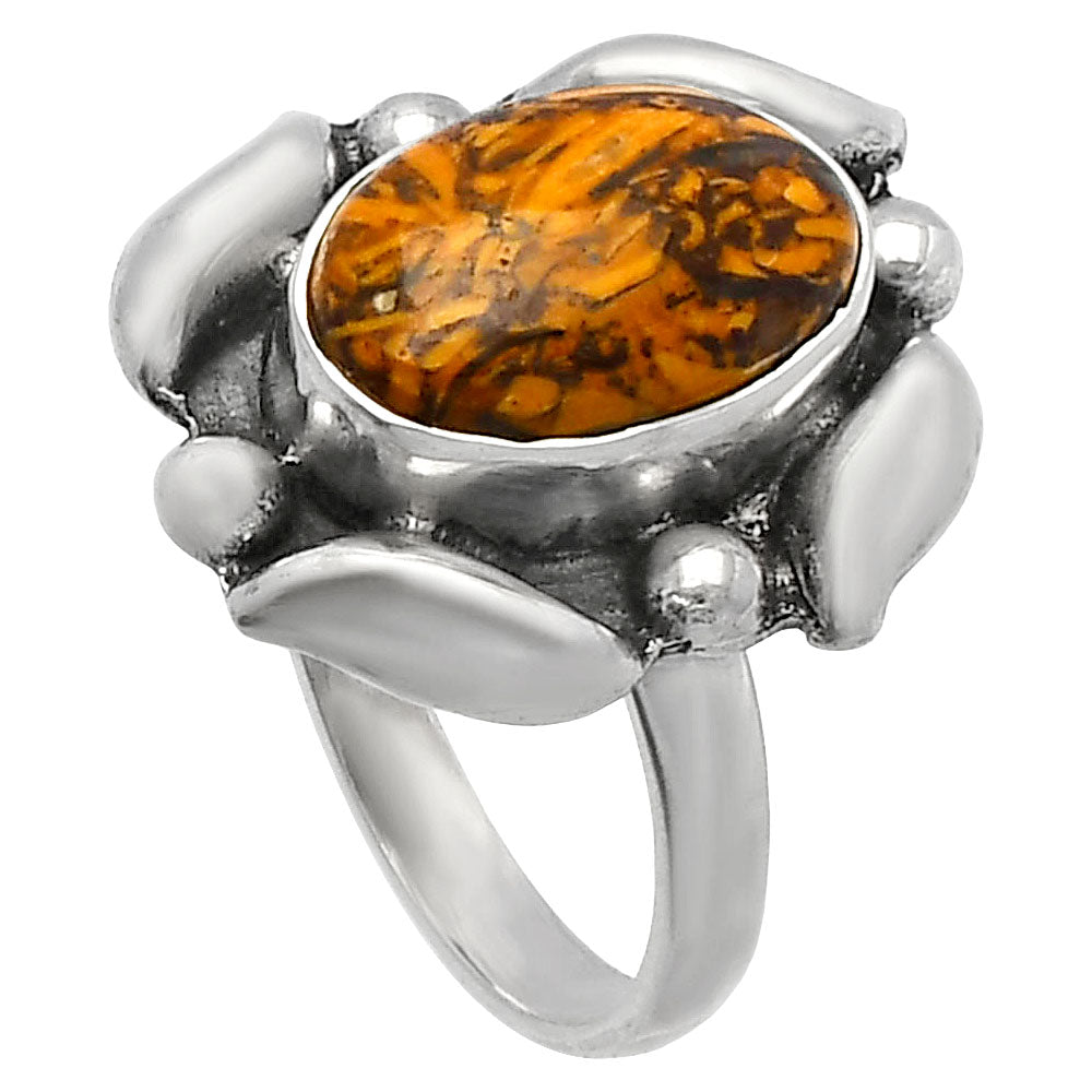 Coquina Fossil Jasper - India Ring size-7 R-1125 SDR229556