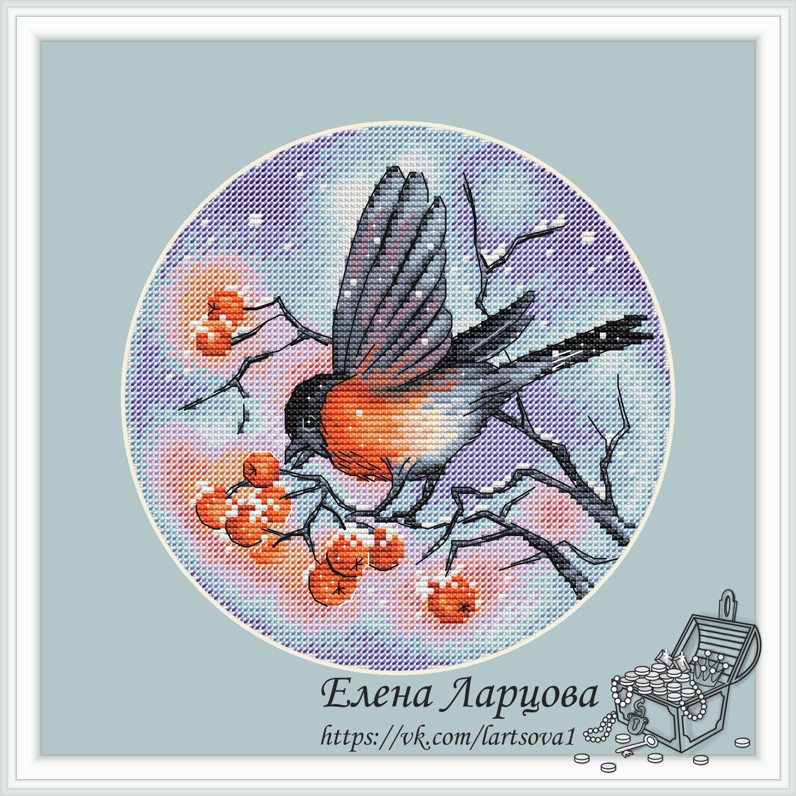 Bullfinch - PDF Cross Stitch Pattern